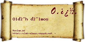 Oláh Álmos névjegykártya