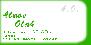 almos olah business card